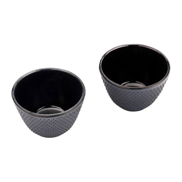 Komplet 2 modrih litoželeznih skodelic za čaj Bredemeijer Xilin, ⌀ 7,8 cm-image-1