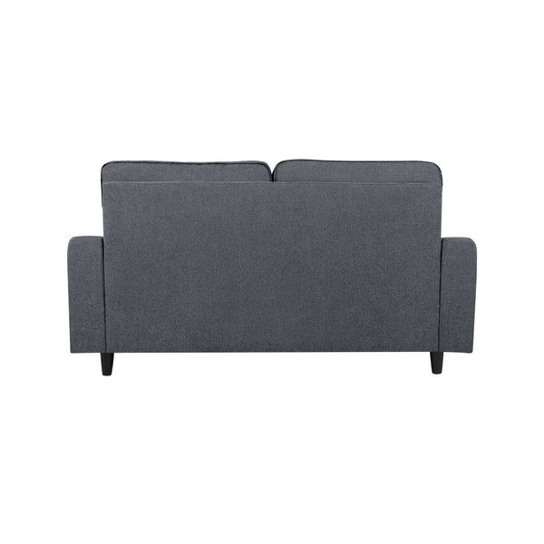 Temno siva trisedežna zofa Kooko Home Rumba-image-3