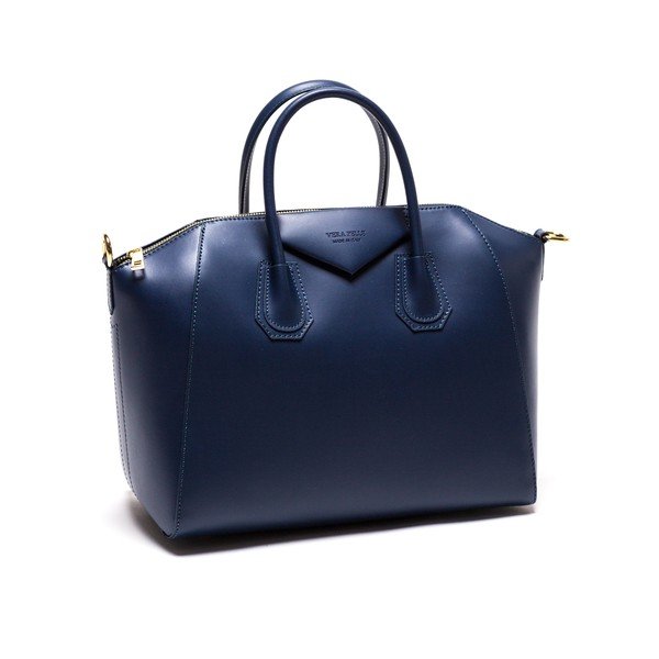 Usnjena torbica Anna Luchini 385 Blu-image-2