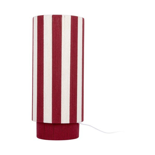 Rdeča/bela namizna svetilka iz vrvi (višina 58 cm) Vienna Stripes – Leitmotiv
