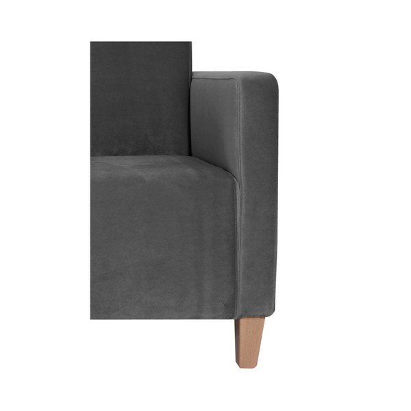 Antracitno siv fotelj Max Winzer Milla Velvet-image-4