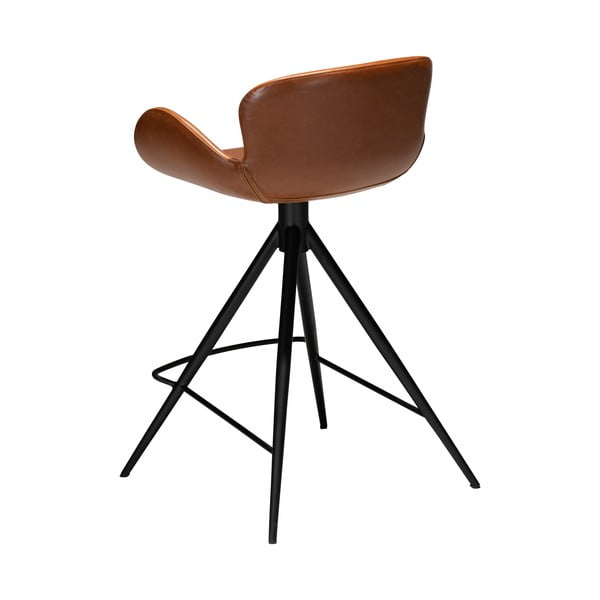 Konjak rjav barski stol iz umetnega usnja DAN-FORM Denmark Gaia, višina 87 cm-image-3