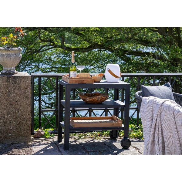 Servirni voziček na kolesih 45x75 cm Taormina – House Nordic-image-2