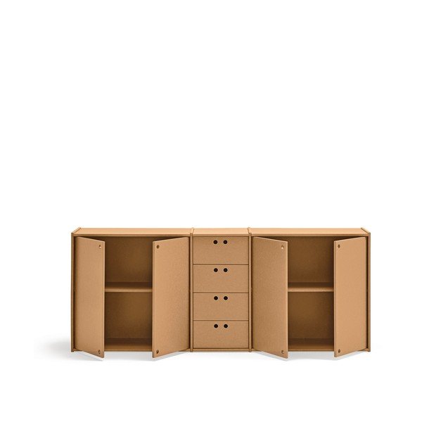 Komoda v naravni barvi 197x80x40 cm Wally – Teulat-image-3