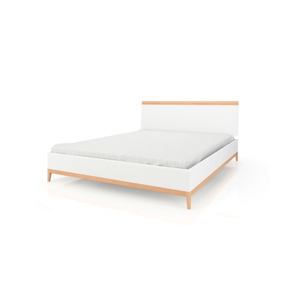 Dvoposteljna postelja iz masivnega borovega lesa SKANDICA Livia, 140 x 200 cm-image-1