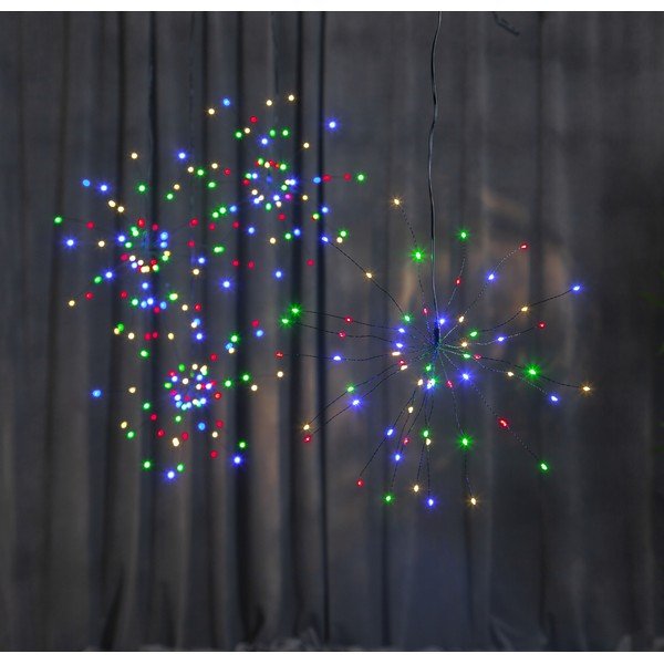 Viseča svetlobna LED dekoracija Star Trading Hanging Firework Dark Rainbow, 60 luči-image-4