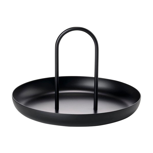 Črn kovinski servirni pladenj  Zone Singles, ø 20 cm