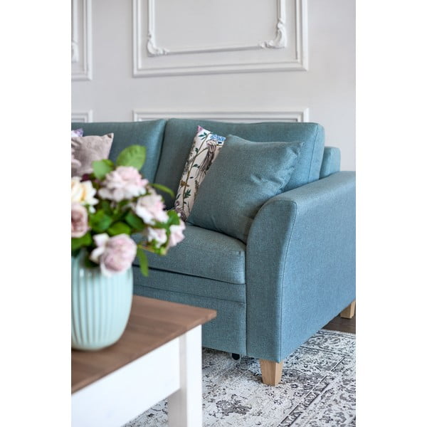 Mint zelen raztegljiv kavč Scandic Sonia-image-4