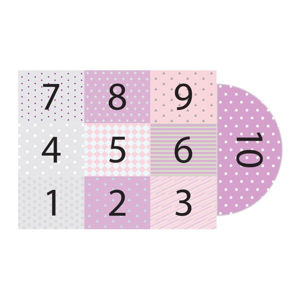 Lepljiva vinilna preproga za otroke Ambiance Hopscotch Girly-image-2