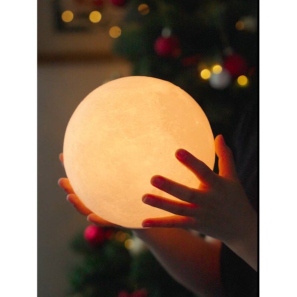 Temno rjava svetlobna dekoracija na USB ø 12 cm Smart LunaSpin – Gingko-image-3