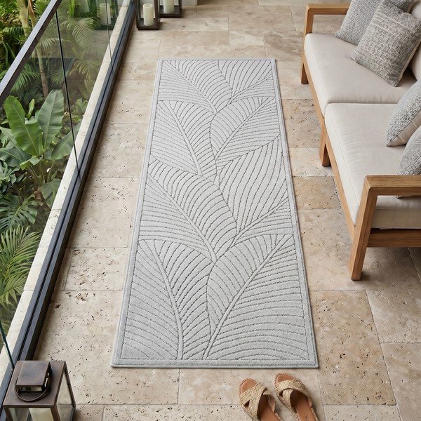 Zunanji in notranji tekač v srebrni barvi 80x250 cm Nova 1203 – Ayyildiz Carpets-image-1