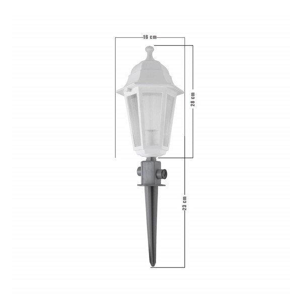 Bela vrtna svetilka LED Homemania Decor Optic-image-1