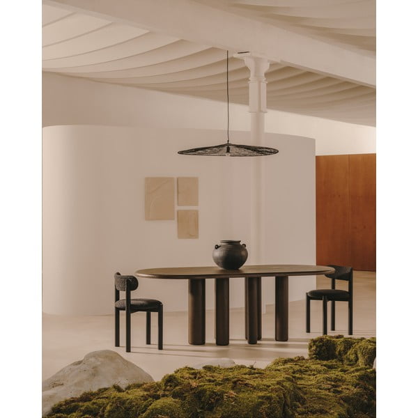 Črna viseča svetilka ø 100 cm Makai – Kave Home-image-2