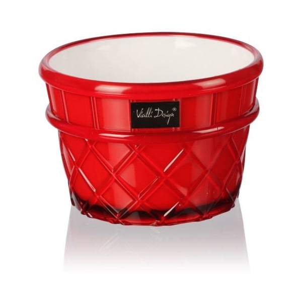 Rdeča skodelica za sladico Vialli Design Livio, 266 ml