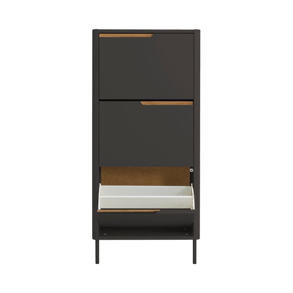 Antracitno siva omara za čevlje Tenzo Switch, 62 x 131 cm-image-3