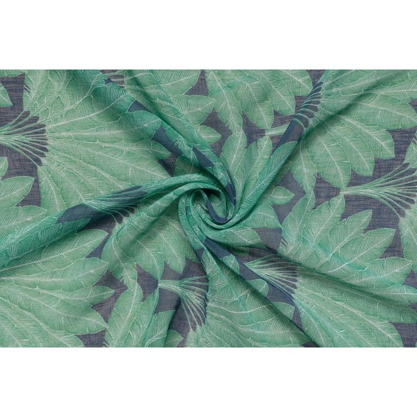 Zelena prosojna zavesa 140x260 cm Mauritius – Mendola Fabrics-image-1