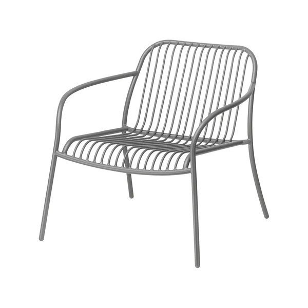 Siv kovinski vrtni fotelj Yua Wire – Blomus