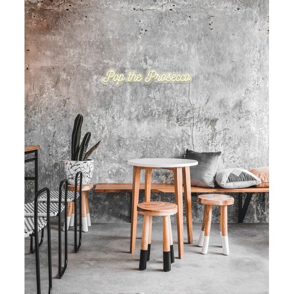 Bela stenska svetleča dekoracija Candy Shock Prosecco, 80 x 15 cm-image-3