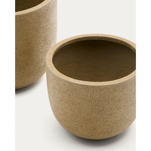 Okrasni cvetlični lonci v kompletu 2 ks iz cementa ø 44 cm Selvi – Kave Home-image-3