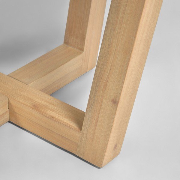 Temno siva vrtna miza s kamnito ploščo Kave Home Shanelle, ø 120 cm-image-3