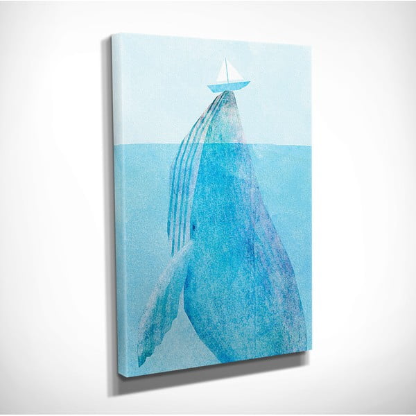 Stenska slika na platnu Whale 30 x 40 cm-image-2