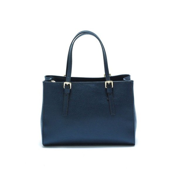 Modra usnjena torbica Isabella Rhea Classic-image-1