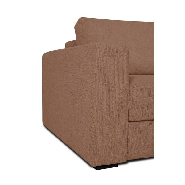 Rjava raztegljiva sedežna garnitura 238 cm Resmo - Scandic-image-4