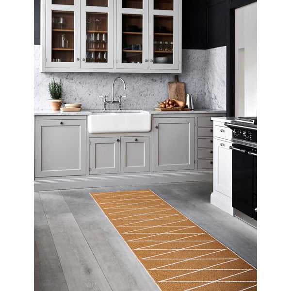 Oker rumen zunanji in notranji tekač 70x240 cm Max Ochre – Pappelina-image-1