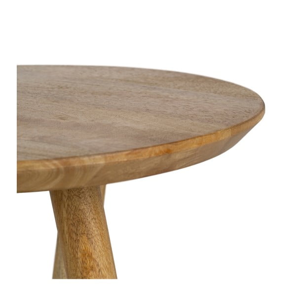 Okrogla stranska mizica iz masivnega manga ø 40 cm Mao – Ixia-image-4