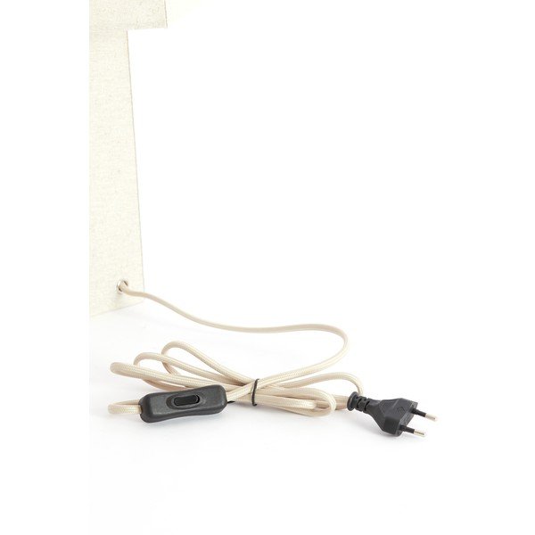 Kremno bela namizna svetilka s tekstilnim senčilom (višina 50 cm) Musabo – Light & Living-image-3