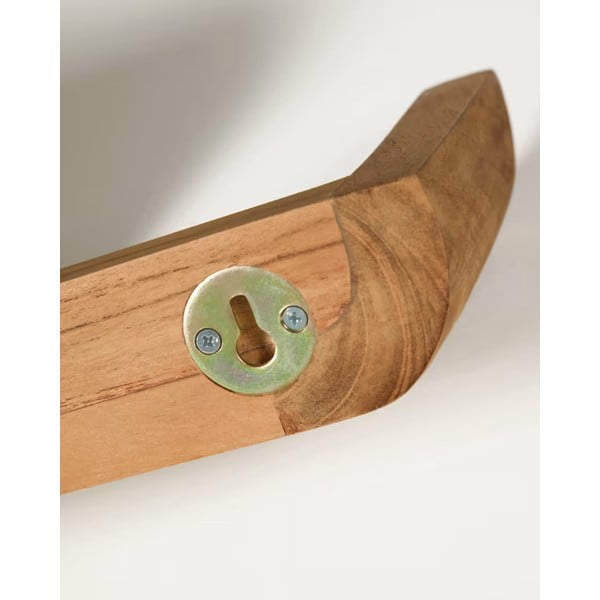 Komplet 2 stenskih polic iz tikovine Kave Home Shamel-image-2