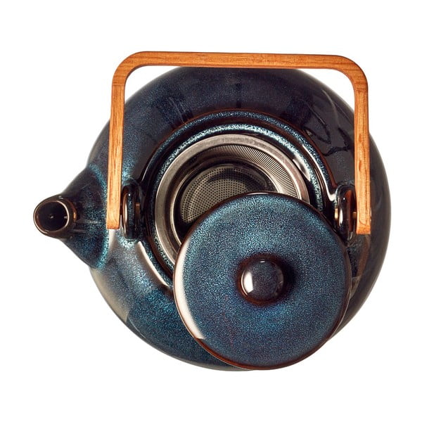 Temno moder keramičen čajnik s cedilom 1,2 l Gastro Blue – Bitz-image-3