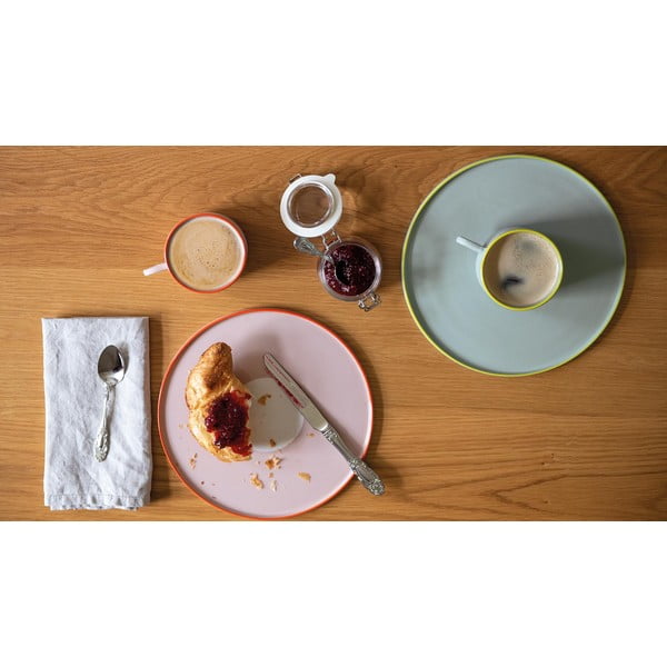 Komplet roza skodelice in podstavka Remember Greta, 250 ml-image-1