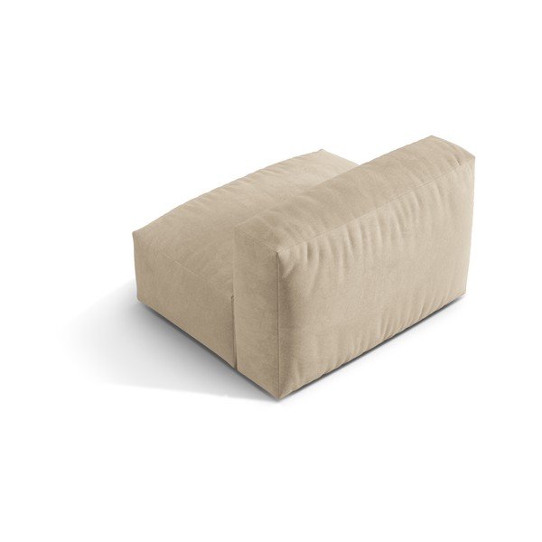 Bež žameten modul za sedežno garnituro (sredinski modul) Martina – Micadoni -image-3