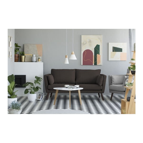 Rjava 3-sedežna zofa Mazzini Sofas Elena-image-3
