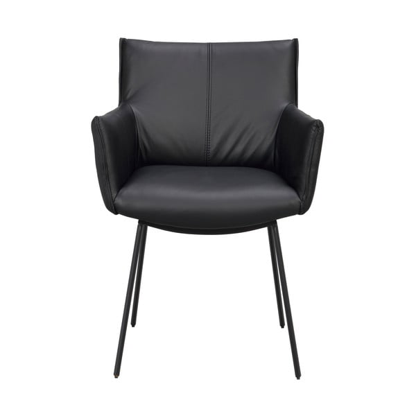 Črni oblazinjeni jedilni stoli v kompletu 2 ks Hinckley – Rowico-image-2