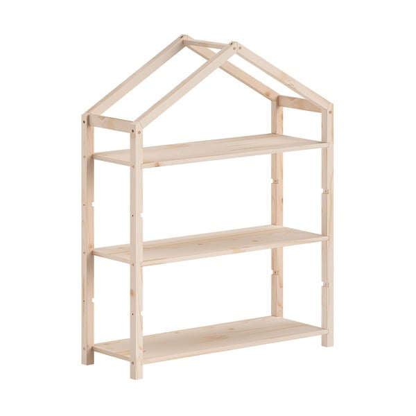 Otroški regal iz masivnega bora v naravni barvi 111x141x40 cm Dallas – Vipack