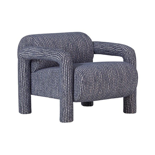 Prašno moder fotelj Lenny – WOOOD