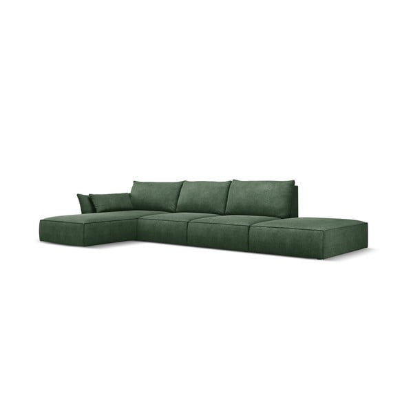 Temno zelen kotni kavč (levi kot) Vanda - Mazzini Sofas-image-2