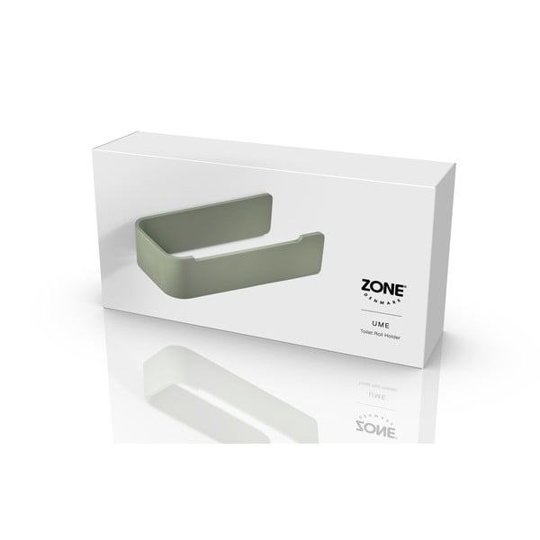 Svetlo zeleno kovinsko stensko držalo za toaletni papir Ume – Zone-image-2