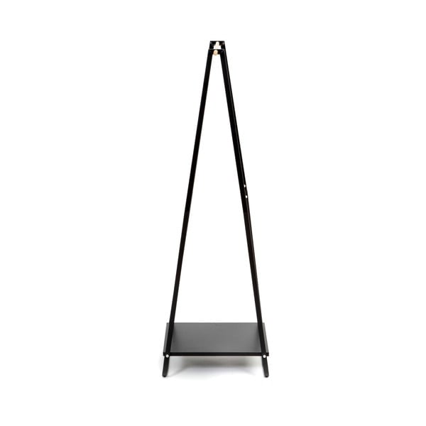 Črn obešalnik s polico Compactor Portant Blanc-image-4