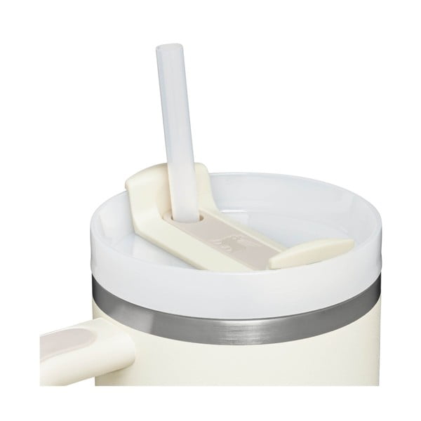 Kremno bela termovka s slamico iz nerjavečega jekla 1,18 l Quencher H2.0 FlowState Tumbler Cream – Stanley-image-2