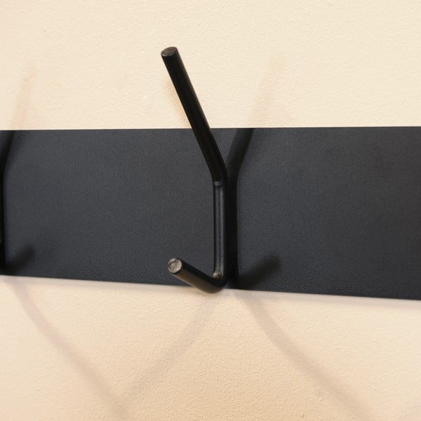 Črn kovinski stenski obešalnik 40 cm Fusion – Spinder Design-image-2