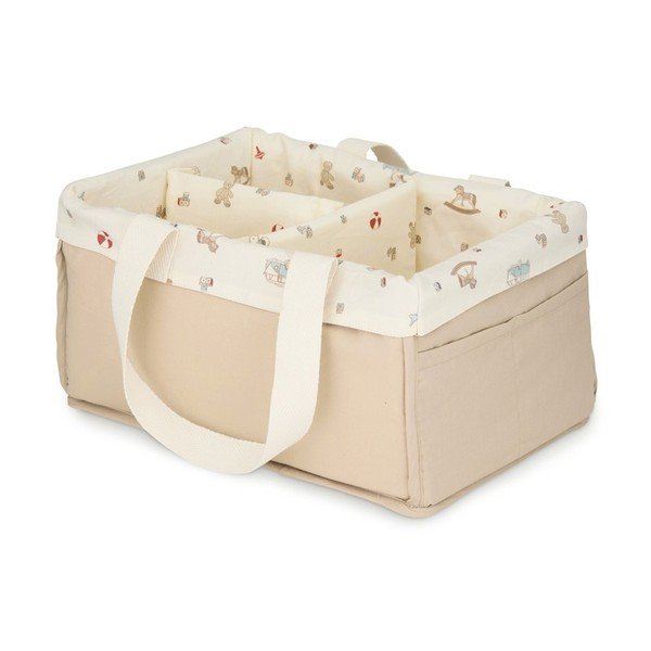 Tekstilna otroška škatla za shranjevanje v naravni barvi 34x23x17 cm Vintage Toys – Cam Cam Copenhagen