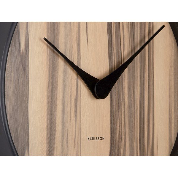 Stenska ura ø 40 cm  Wood Melange – Karlsson-image-3