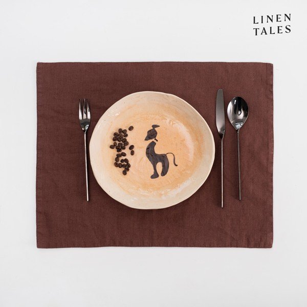 Lanen pogrinjek 35x45 cm Chocolate – Linen Tales