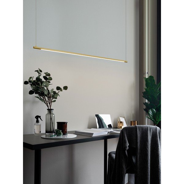 Medeninasta aluminijasta LED viseča svetilka Elettra – Nova Luce-image-1