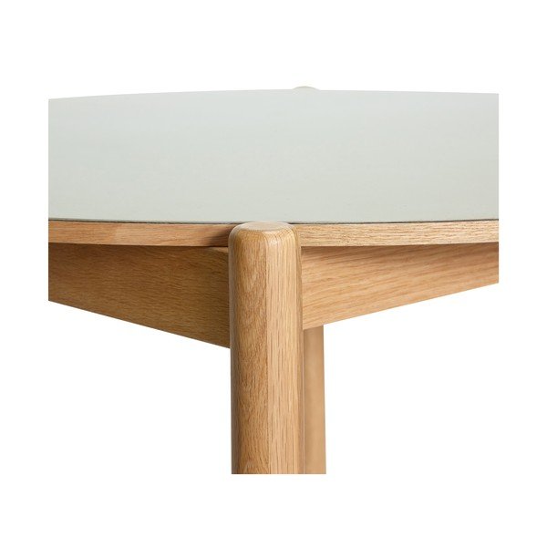 Okrogla jedilna miza iz masivnega hrasta ø 115 cm Oblique – Hübsch-image-4