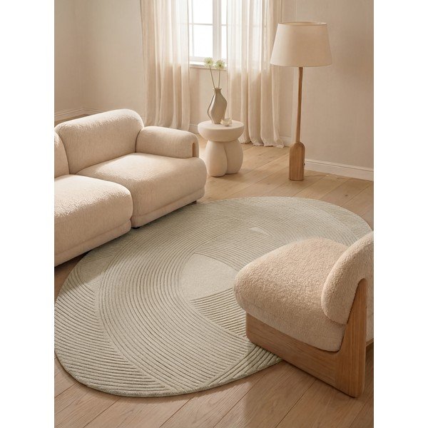 Kremno bela volnena preproga 160x230 cm Kensington Victoria – Ted Baker-image-1