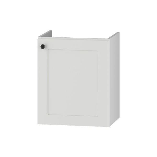 Bela nizka stenska omarica za pod umivalnik 46,5x55,5 cm Senja – STOLKAR